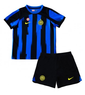 Inter Milan Hemmakläder Barn 2023-24 Kortärmad (+ Korta byxor)